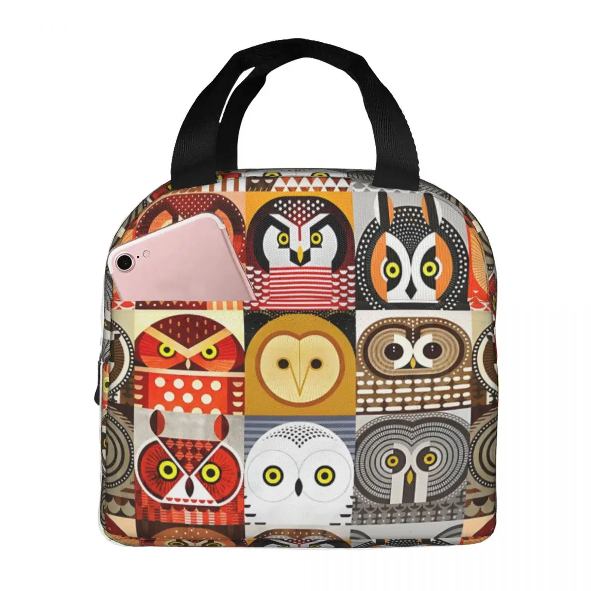 Students Picnic Storage Kawaii Cute Cool Animal 2024 New O-Owl Durable WaterproofPicnic StorageHiking