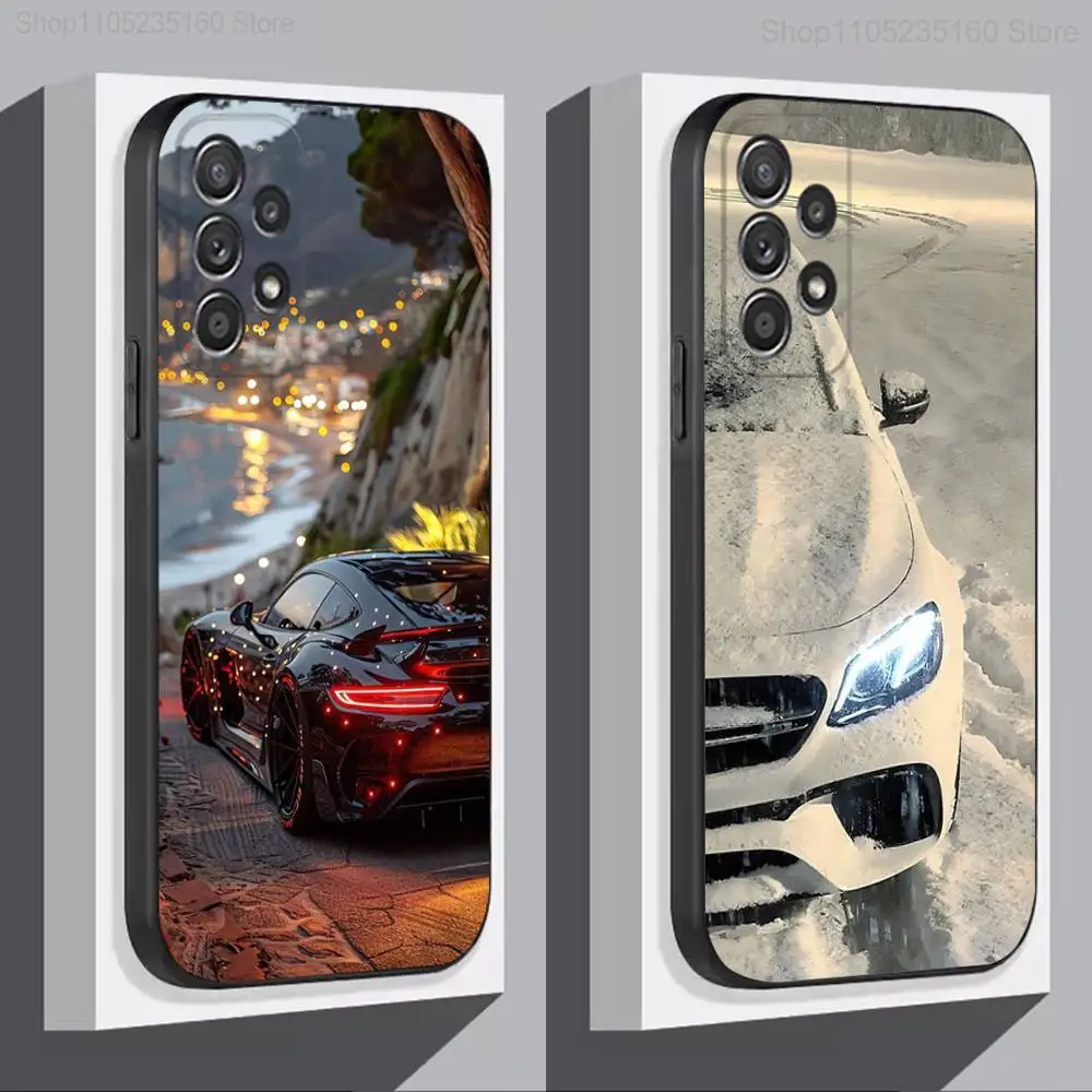

Black and White M-Mercedess For Samsung S 25,24,23,22,30,21,10,9,Ultra,Plus,Lite,FE,4,5G Black Soft Case Phone Case
