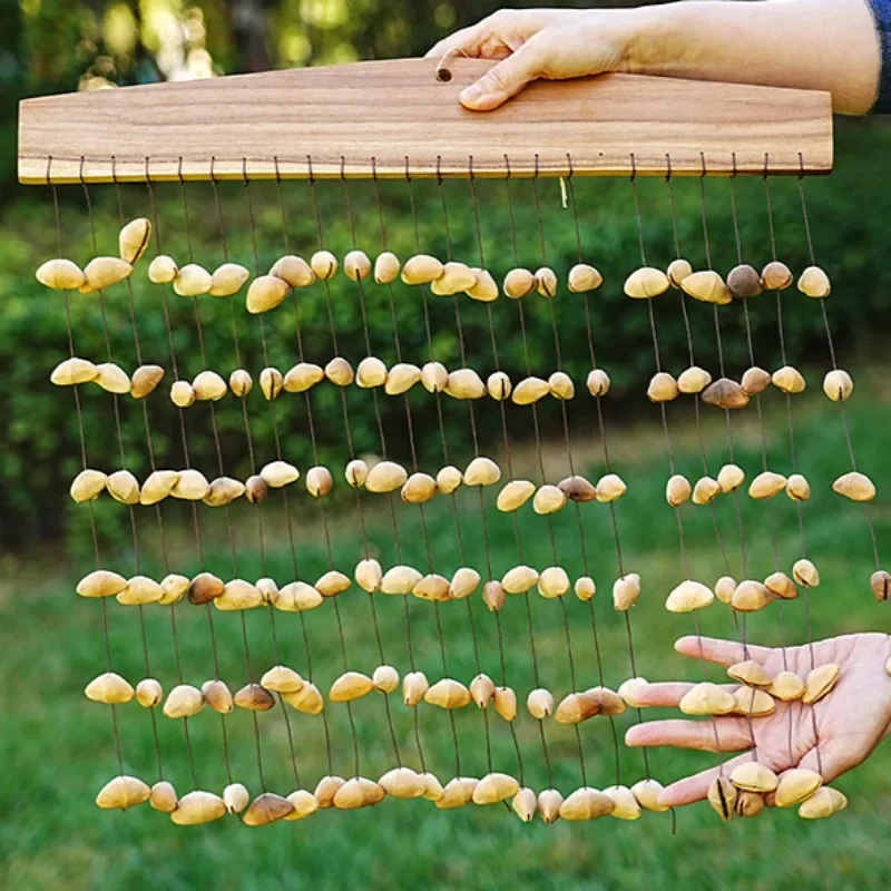 Ручные колокольчики, натуральные фруктовые целебные звуки, массив луча, колокольчики, колокольчики, медитация, йога, звуковая терапия, ударные инструменты