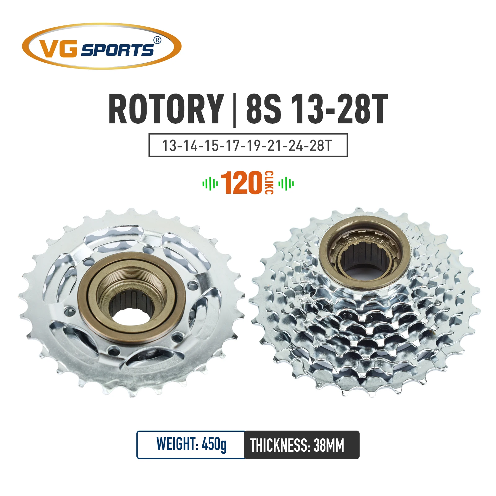 1pc VG Sport Fahrrad Kettenrad 5/6/7/8/9/10/11 Geschwindigkeit Gewinde Freilauf 14-28T 13-28/32T 11-32/36T Steckdosen Kompatibel mit Drehnabe