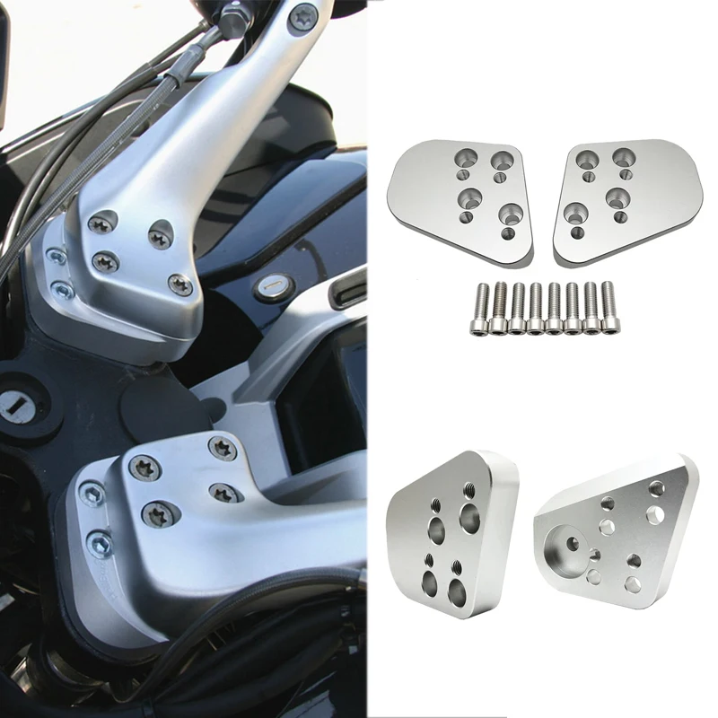 Silver Handlebar Riser For BMW R1200RT R1150RT R1100RT R1100R R1150R R 1100 1150 1200 RT R Motorcycle Accessories Parts