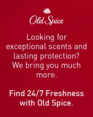 Find 24/7 Freshness with Old Spice