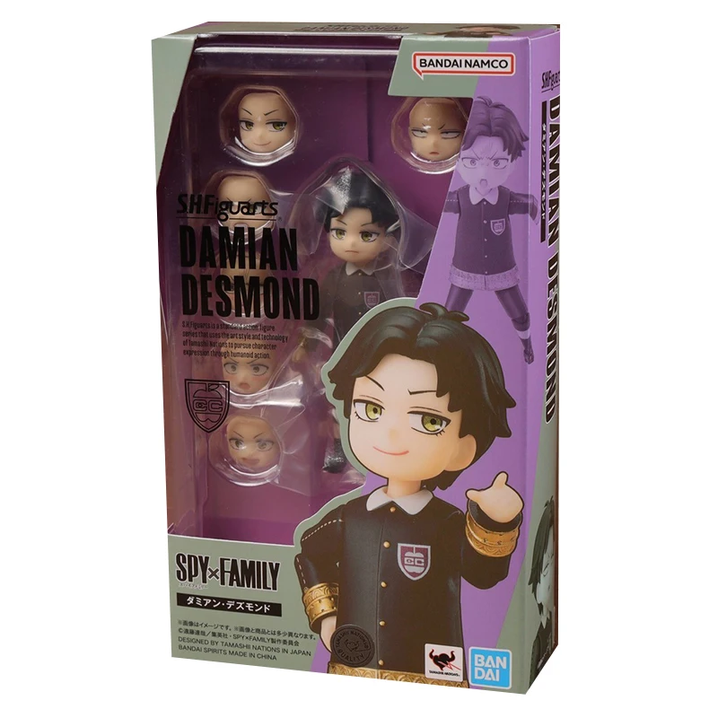 Stock Bandai original authentic SHF Spy Play House series Damian Desmond model movable joint high quality handwork collection