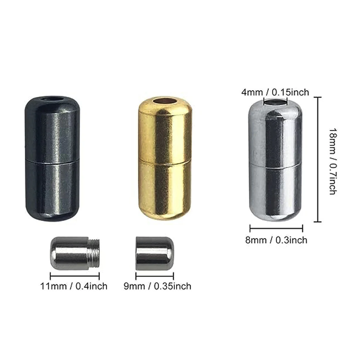 Metal Capsule Shoelaces Buckle, Metal Elastic Shoelaces,Fasteners Metal Clasp, Lazy Laces Buckle Laces Capsule Clasp Buckles
