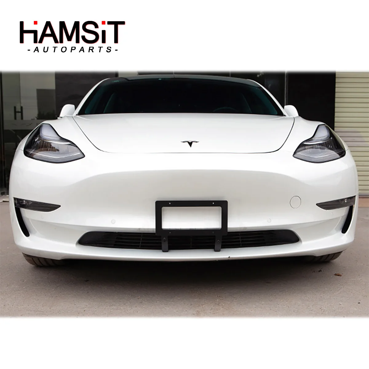 Hamsit Metal License Plate Front Frame Bracket Without Punching American Standard For Tesla Tesla Model 3/Y