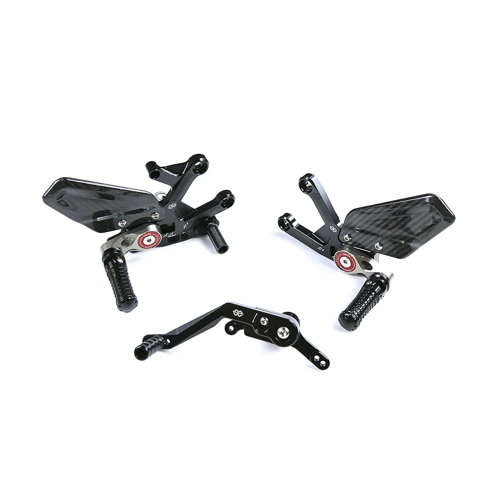 100% Carbon Fiber Motorcycle Modified Parts Foot pedals Footrest Rear Set Fairings for HONDA CBR1000RR-R 2019 - 2023