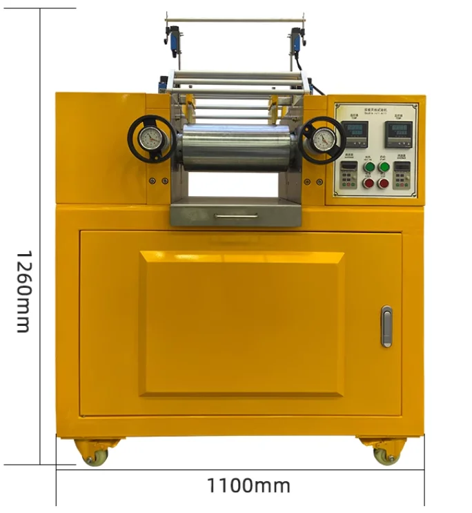 Laboratory Electric Heating Mini PVC/EVA Rubber Granule Mixing Machine Two Roll Open Mixer Mill High-Accuracy 220V/380V