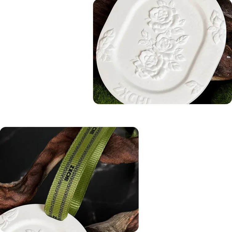 1 Sztuka Kamienia do Aromaterapii, Gipsowa Płytka Aromaterapeutyczna, Długotrwały Zapach do Użytku Wewnętrznego do Szafy i Samochodu, Solidna Wisząca Ozdoba Aromaterapeutyczna — zdjęcie 5
