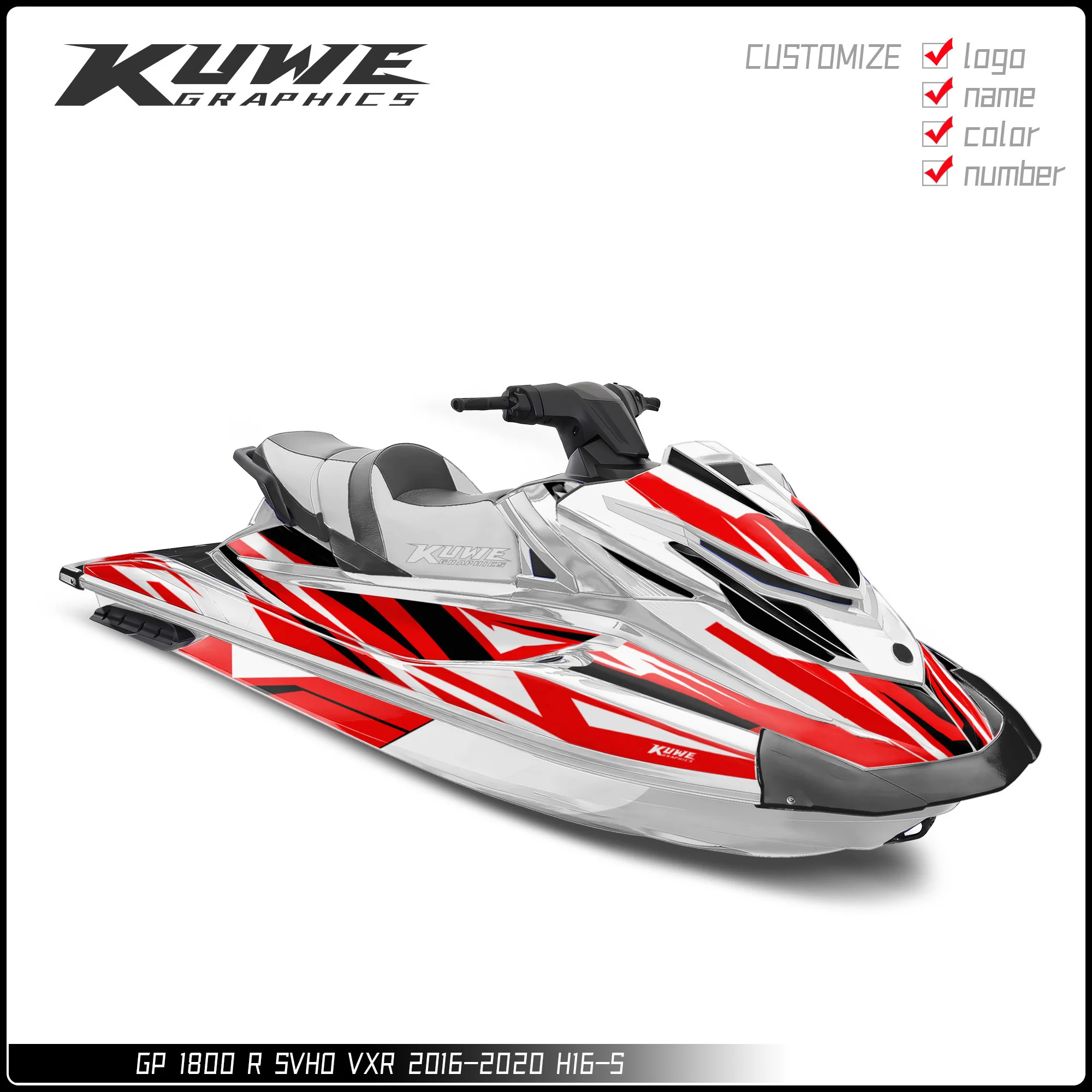 Suitable for Yamaha Gp 1800 R Svho Vxr 2016-2020 Graphic Kit Decal Sticker Supports Personalized Customization