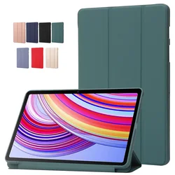 For Xiaomi Redmi Pad Pro Case 2024 PU Leather Soft TPU Back Stand Tablet Shell for Funda redmi pad pro poco pad Cover Case 12.1