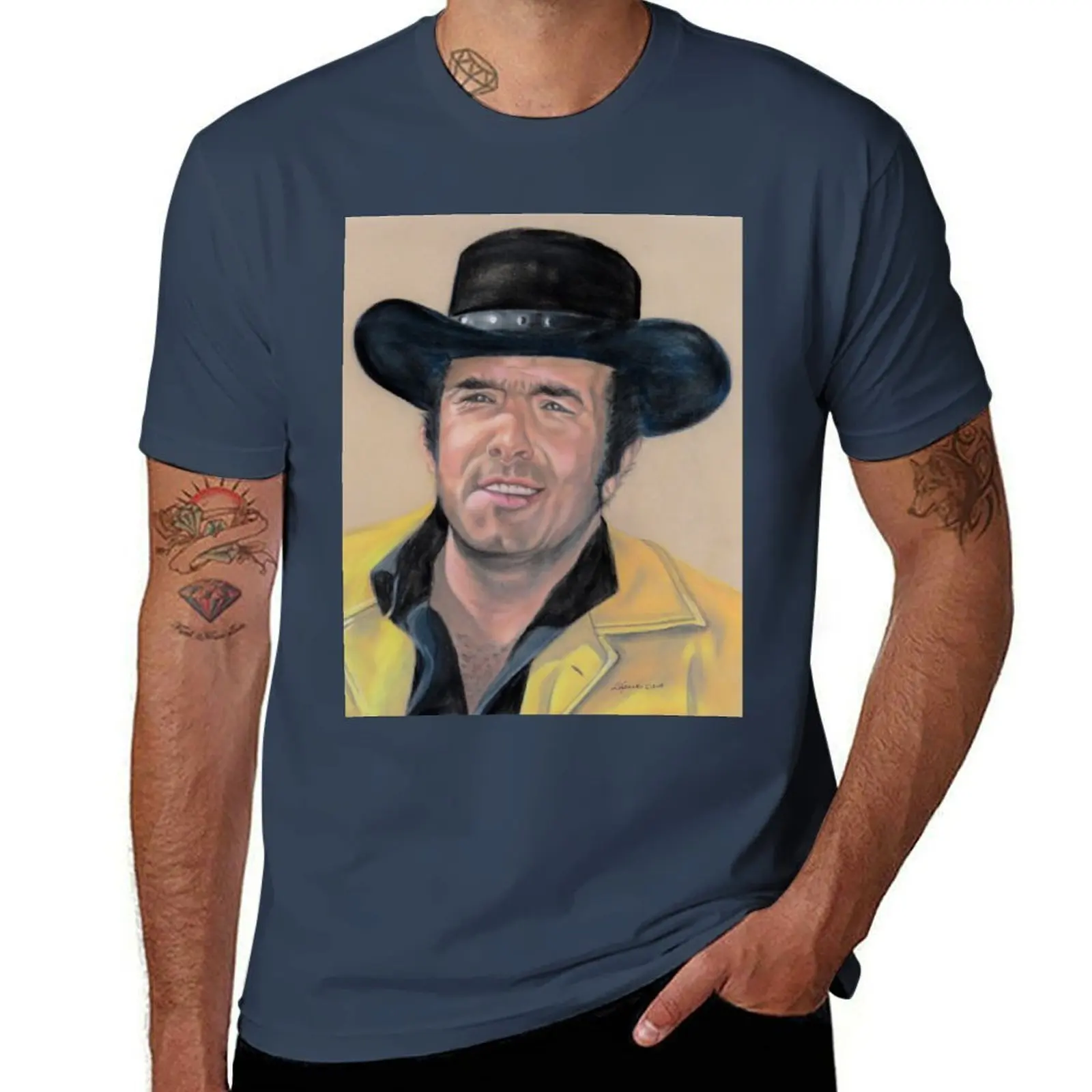 

Adam Cartwright--Pastel T-Shirt Work Wear Simple Tee Shirt
