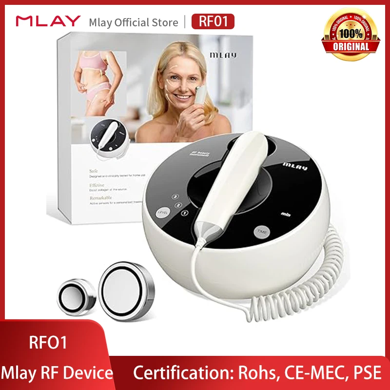 

MLAY RF01 RF Radio Frequency Machine Facial Massager Wrinkle Remove Machine Skin Tightening Face Lifting RF Care Beauty Device