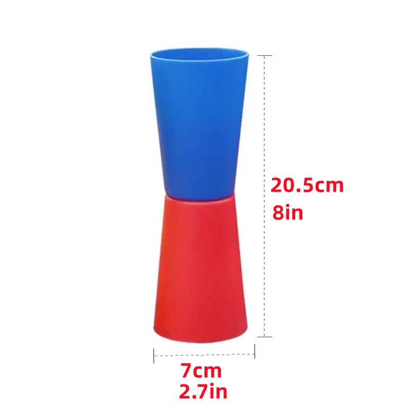 10 Stück Kind Outdoor-Sportspiel zeug Spaß Spiele Flip Cup Shuttle Run Agilität Kegel Körper koordination dynamische Bewegung Equipaciones Geschenk