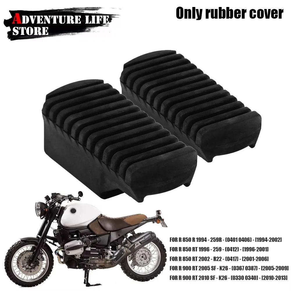 For R 800R 800RT 900 RT Motorcycle Accessories Rear Footpegs Plate Footrest Rubber Pad Cover For BMW R800R R800RT R900RT