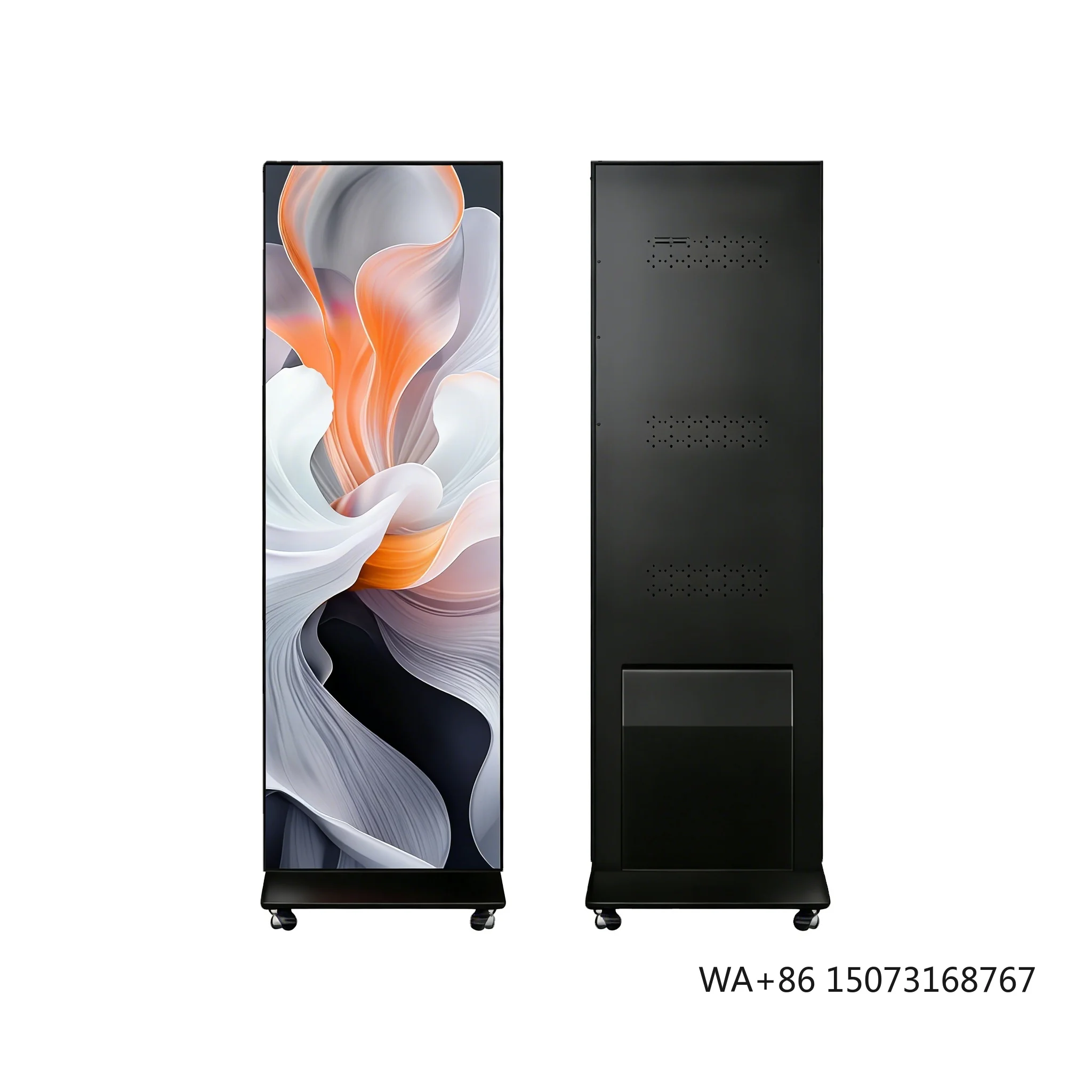 

LED Poster Display Screen Removable Folding Shopping Mall Promotion Floor-standing Smart Mirror Electronic Advertising Machine