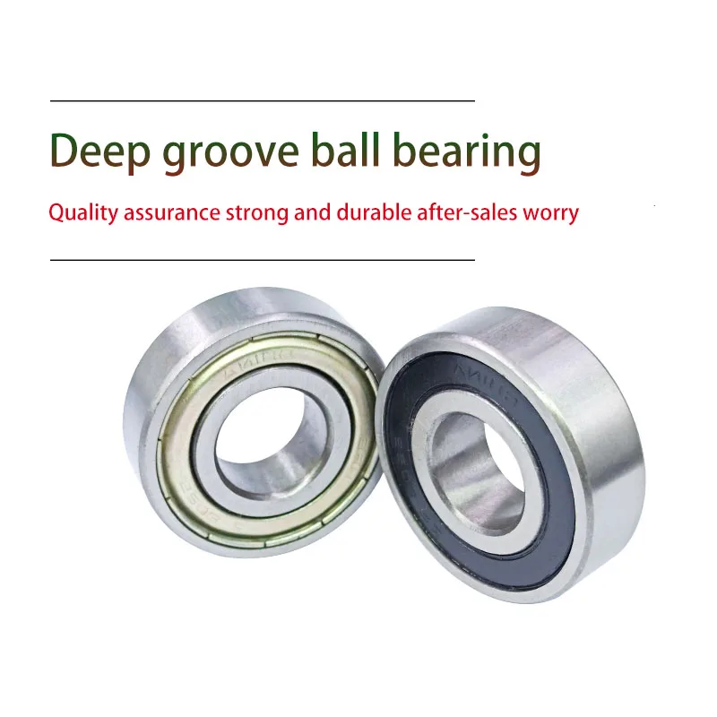 Deep Groove Ball Bearings 6000 6001 6002 6003 6004 6005 6006-6010ZZ/2RS HRBI High Quality Bearing Steel Rubber/Iron Seal