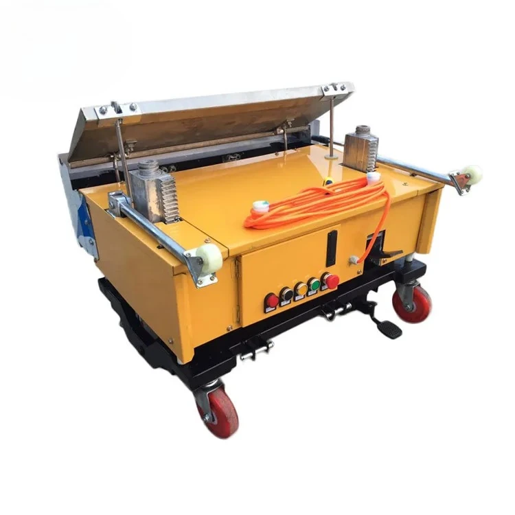 

220V Automatic Cement Rendering Equipment 800/1000mm Wall Plastering Machine for Concrete Wall Finishing