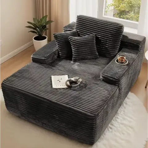 Couch Hot-selling Compressed Foam Sofa No Assembly Required Corduroy Fabric Vacuum Compression Sofa Bed Lounge Couch