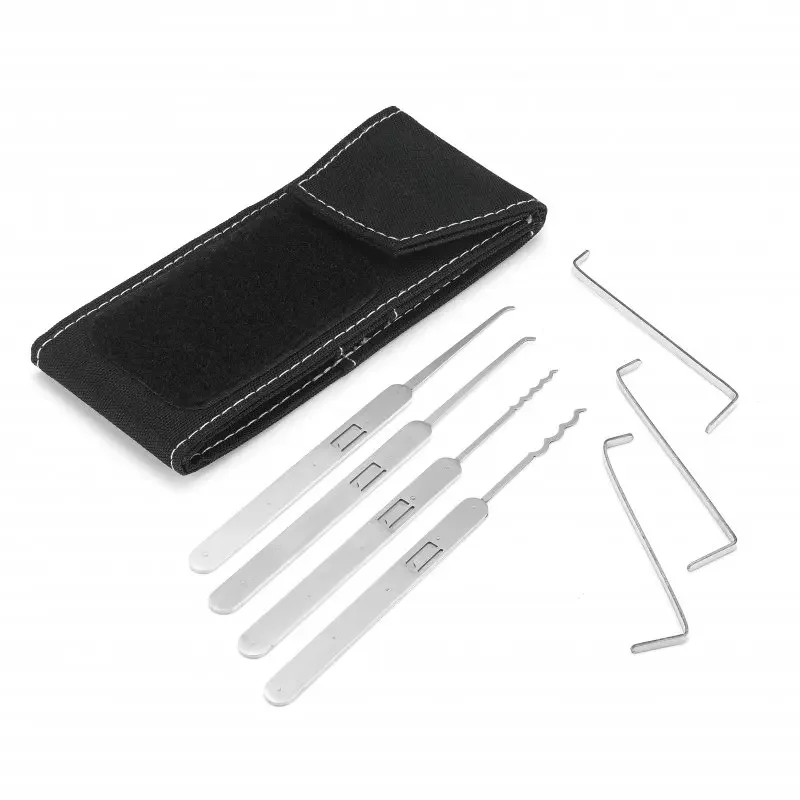 7pcs Stainless Steel Locks With Handles And Bottle Opener Locks High-Quality Practical Locksmith Tools Made Of Hard Materials