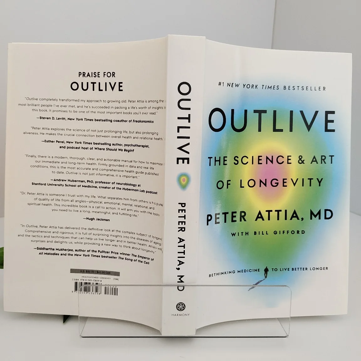 

Outlive:The Science & Art of Longevity by Peter Attia MD - Healthspan Nutrition Exercise Medicine English Book for Healthy Aging