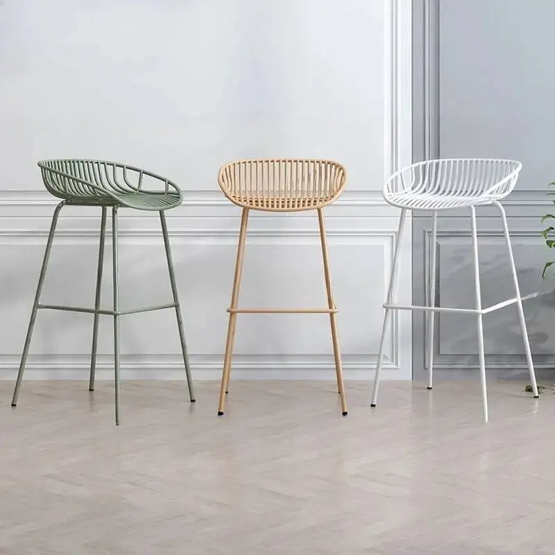 キッチン用スツール ゲームチェア 北欧風バーチェア アームチェア 木製 格安 カウンターサロン ミッドセンチュリー 快適 透明 ハイ