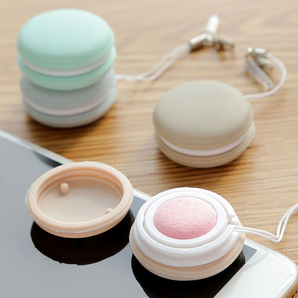 

2Pcs Screen Cleaner Macaron Shape Double Sided Microfiber Cloth for Glasses Phones Tablets Lens Cleaner Keychain