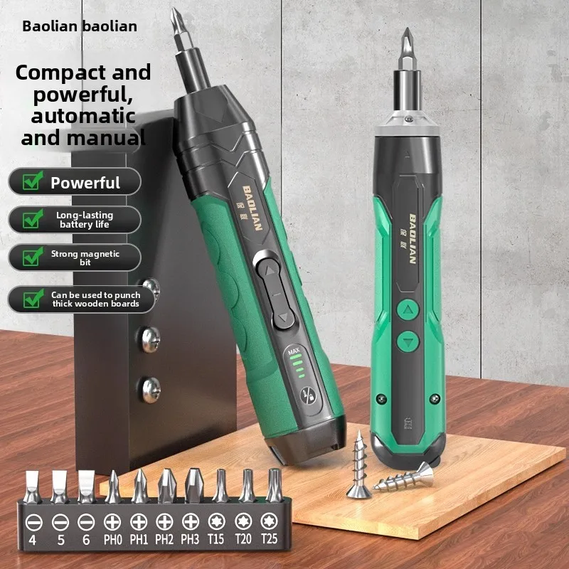 

Cordless Electric Screwdriver Rechargeable Lithium Battery Mini Drill 3.6V Power Tools Set Household Maintenance Repair