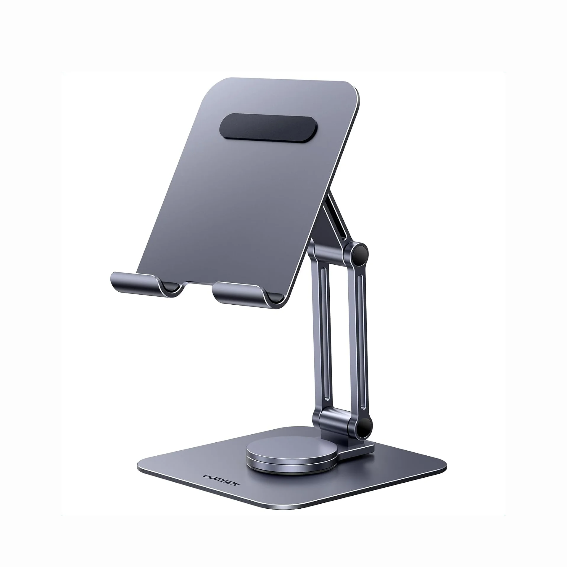 

UGREEN Tablet Stand for Desk Swivel with 360° Rotating Base Tablet Holder Aluminum Portable Stand Adjustable