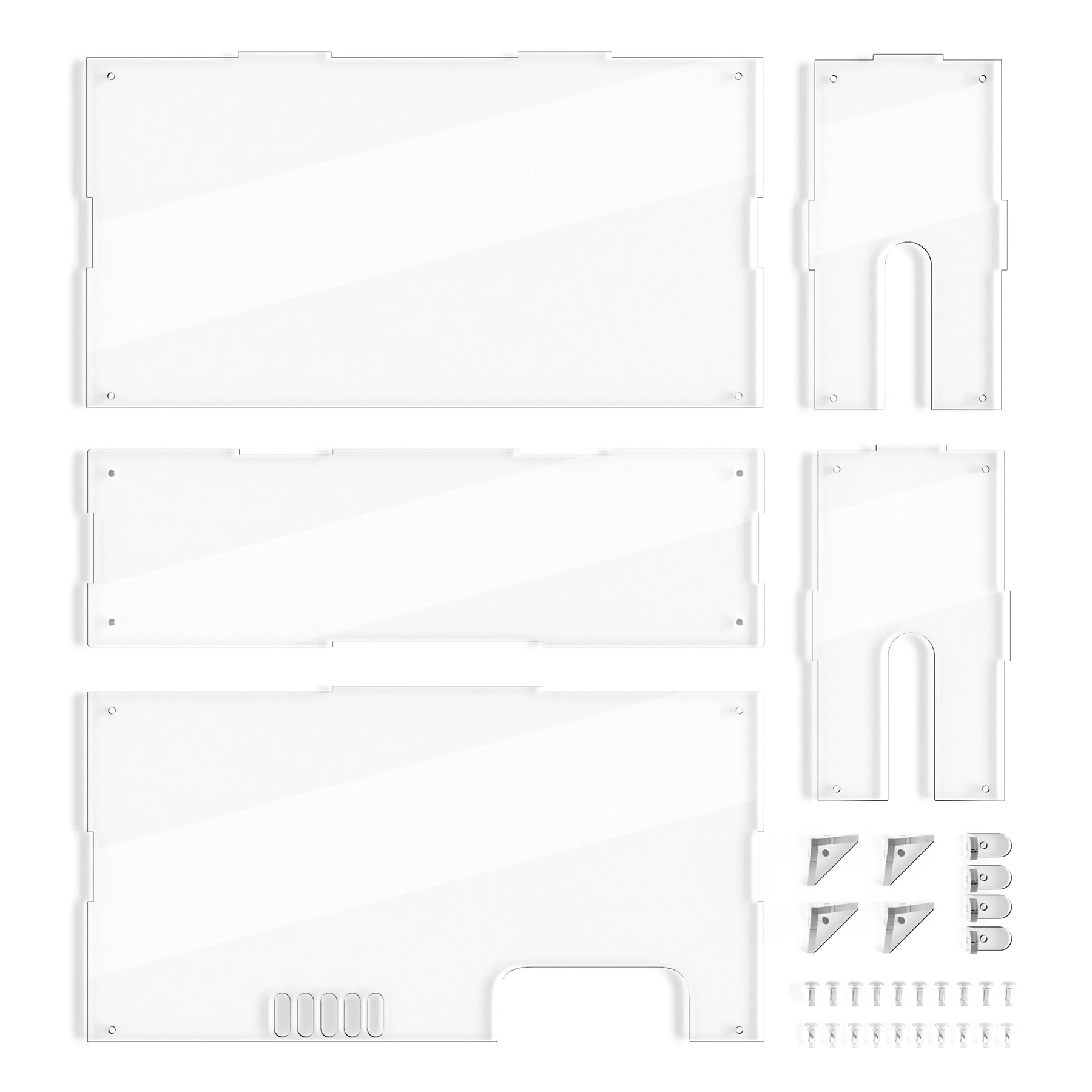 غطاء غبار أكريليك شفاف من PlayVital لجهاز نينتندو سويتش 2 صندوق عرض شفاف للتبديل 2 قفص الاتهام الغطاء الواقي-4 ألوان