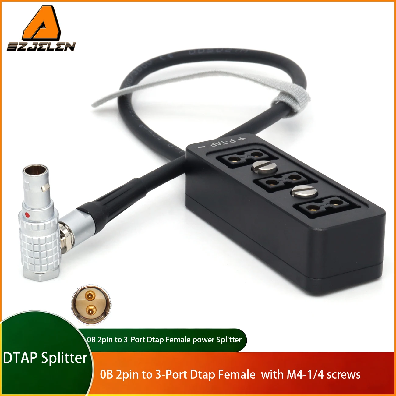 

Кабель-разветвитель DTAP с 2-контактным разъемом 0B 12В на 3-портовый разъем Dtap Female Ptap, распределитель питания DTAP