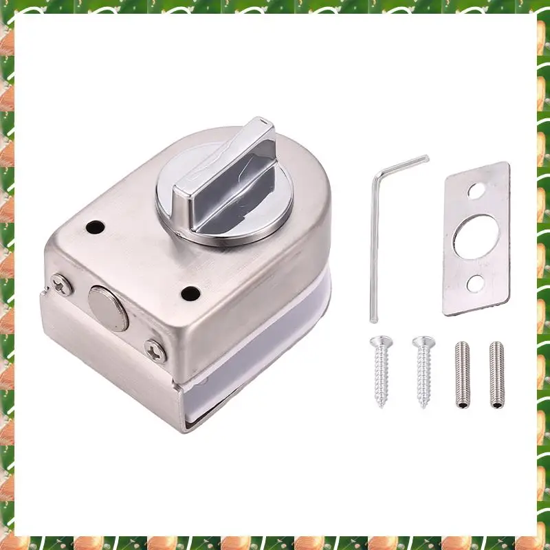 

JAJA стеклянная защелка для раздвижной двери, замок без отверстий из нержавеющей стали, стеклянный дверной замок для душевой комнаты, аксессуары для ванной комнаты