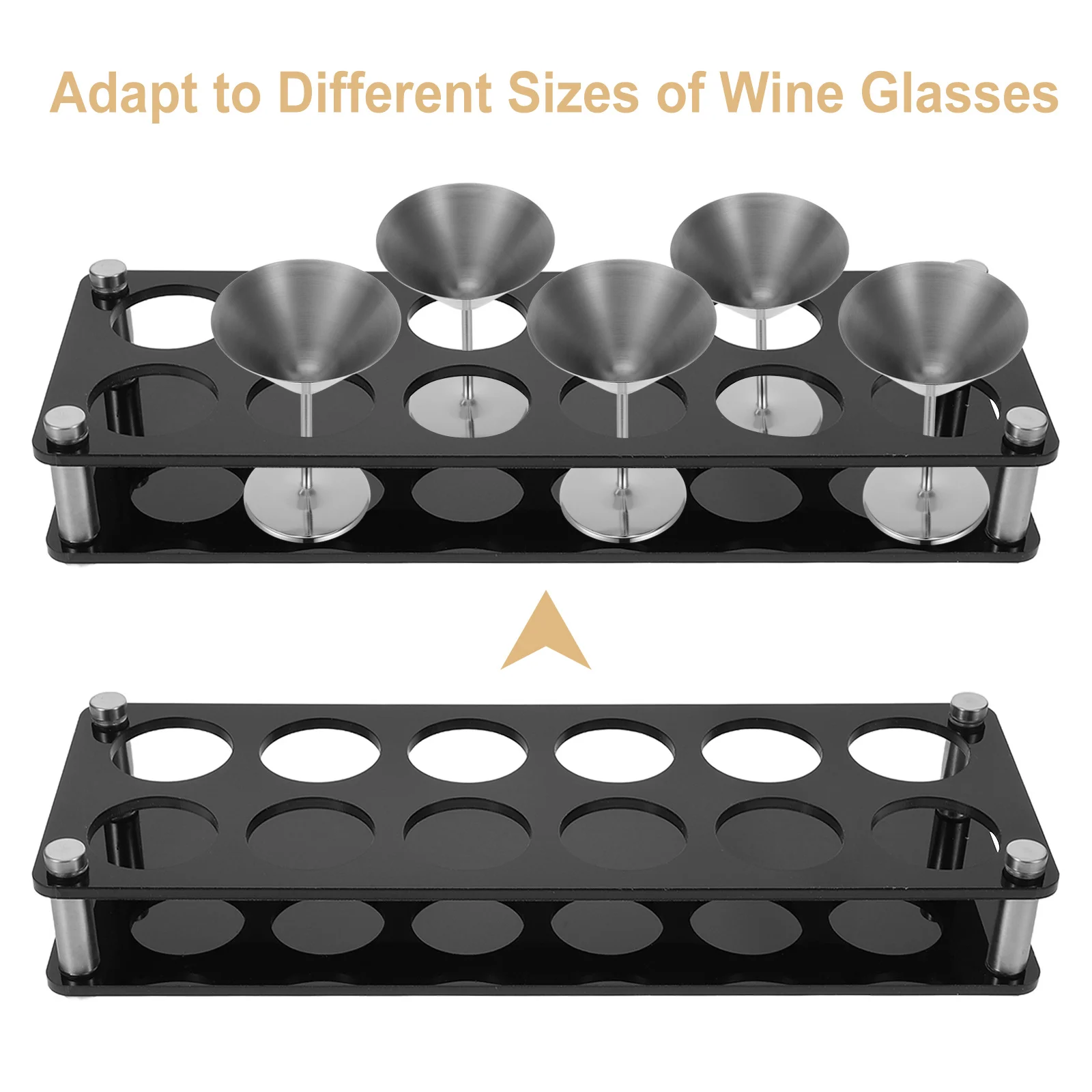 12スロット 3.8cm穴 アクリル製ショットグラスラック バートレイオーガナイザー KTVクラブパーティー用 ドリンクウェアディスプレイ収納 ショットグラストレイ