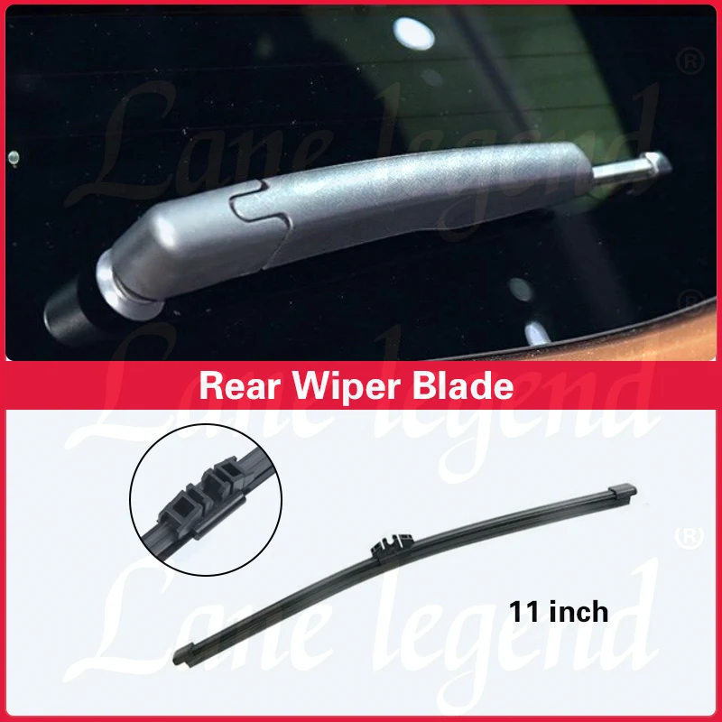 Untuk Ford EcoSport II Wiper MK2 2017 - 2023 11 ", kaca depan pisau Wiper belakang, sikat hujan jendela pintu belakang bersih 2021 2022