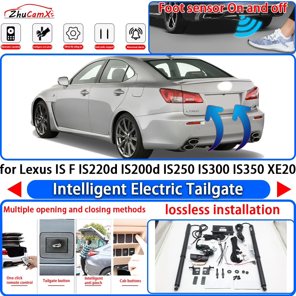 ZhuCamX for Lexus IS F IS220d IS200d IS250 IS300 IS350 XE20 Power Liftgate Trunk Electric Suction Tailgate Tail Gate Lift Strut