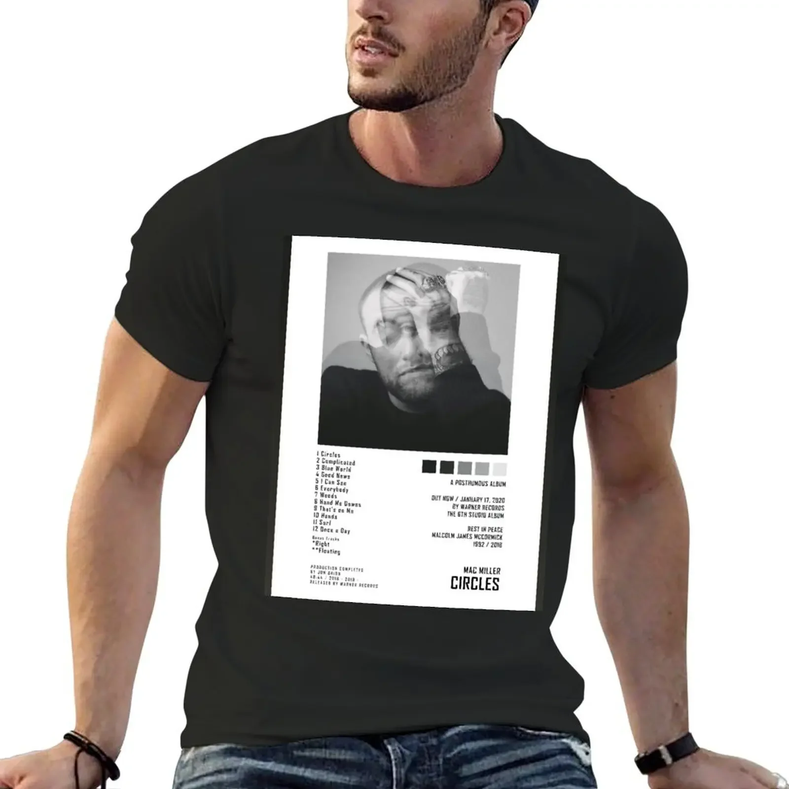 

Cover Album Rapper Music - Aesthetic Poster T-Shirt for a boy oversizeds black t-shirts for men