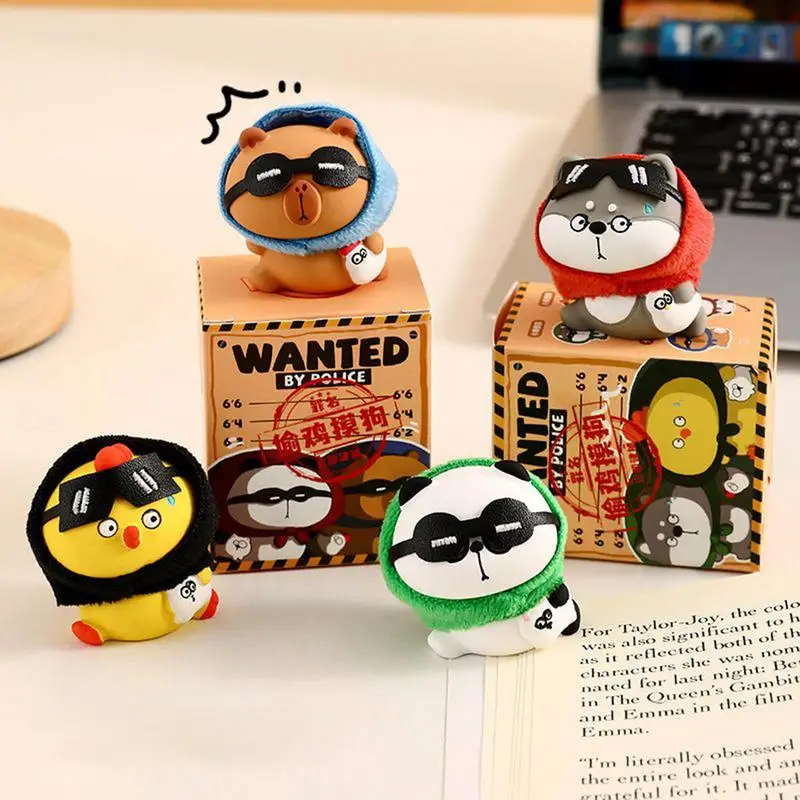 

Animal Statue Miniature Figurines Resin Cartoon Miniature Creative Decorations Accessories for Car Desktop Ornaments
