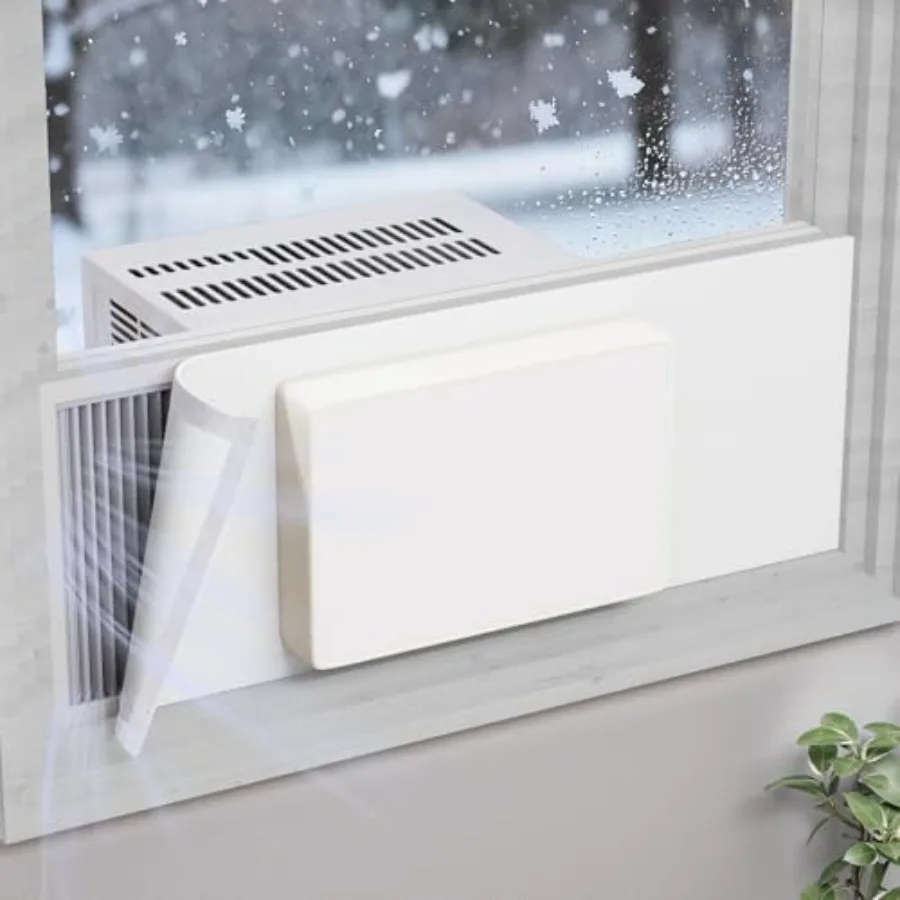 

Герметичный чехол для оконного кондиционера 16,5 x 12 дюймов, для полного закрытия окна, блокирующий сквозняки, ветрозащитный, теплоизоляционный