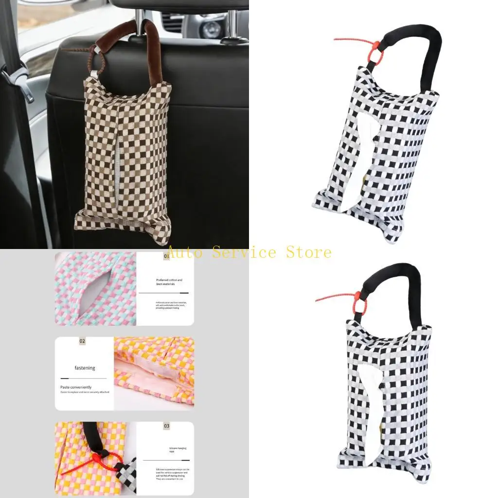 

462A Auto Back Soft Tissue Dispenser Car Headrest Tissue Holder Box