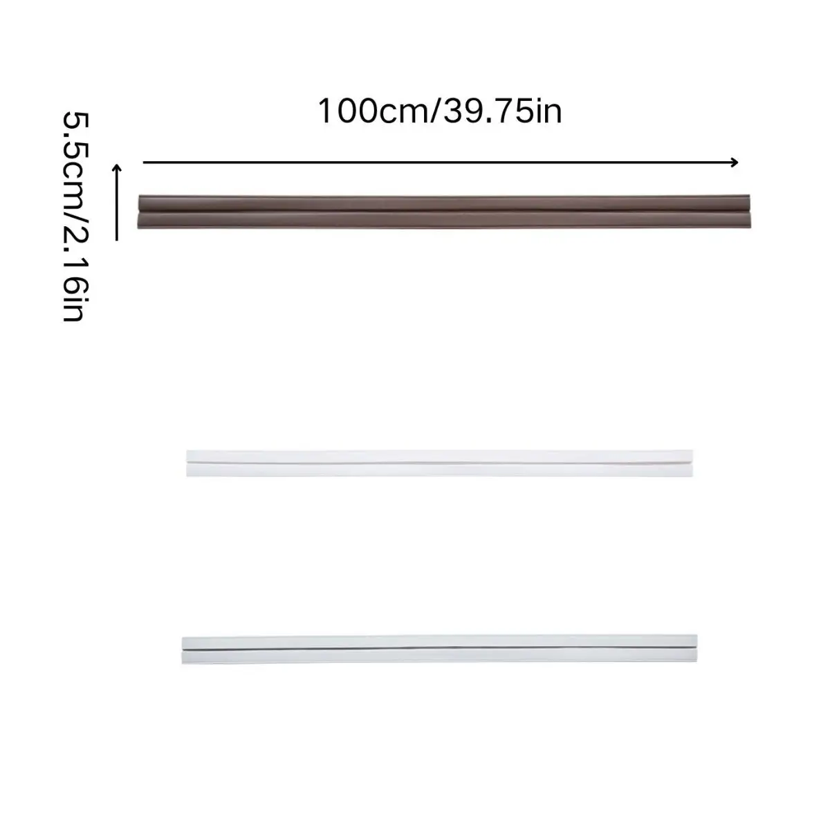 1PC Three-Dimensional Door Bottom Sealing Strip Bedroom Door Gap Soundproof Windproof Insect-Proof Rubber Strip Household Door