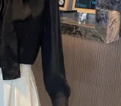 

French Sequined Chiffon Shirt Long-sleeved Early Autumn And Winter 2026 New Women Top Bottoming With Loose Temperament Top