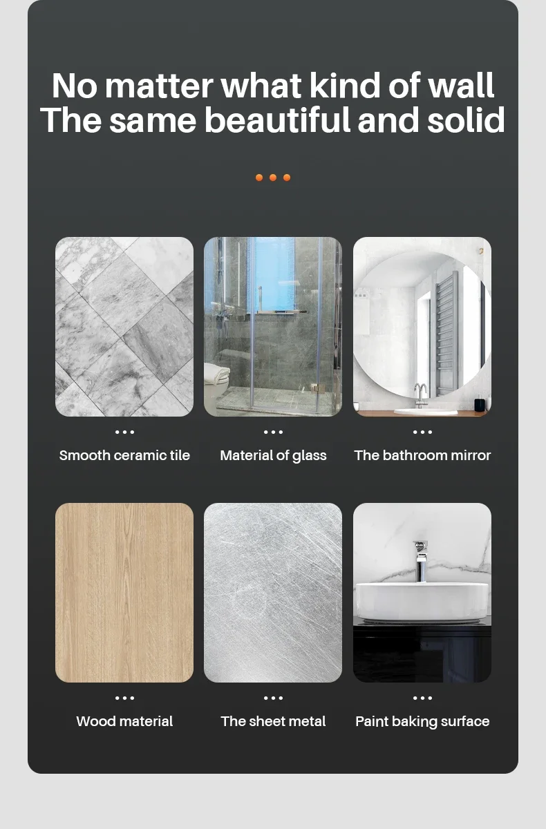 Neue Rotation Wasserdichte Badezimmer Telefon Wand Halterung Einstellbare Dusche Telefon Fall Stick auf Wand Bad Wc Telefon Halter – Detail 8