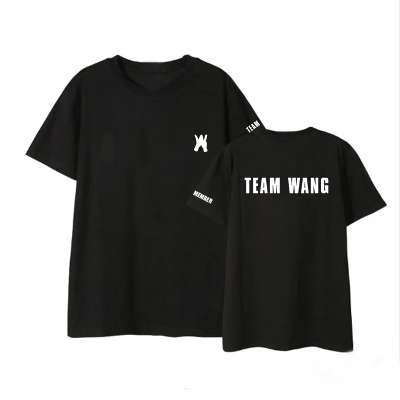 KPOP GOT7 JACKSON TEAM WANG The Same Oversized T Shirt Women Men Korean Fashion Short Sleeve Cotton Funny Tshirt Graphic Tees