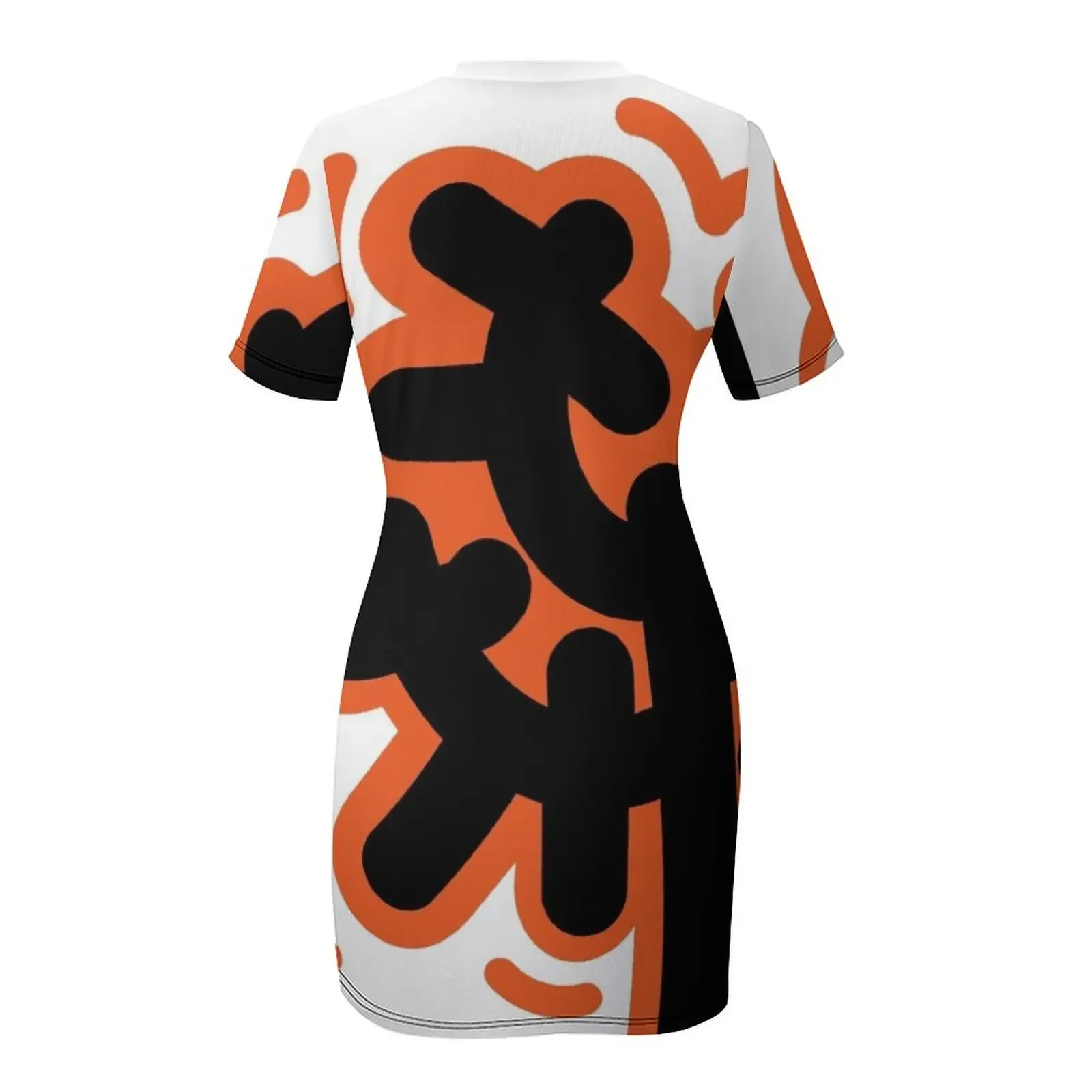 Abstract Tree Short-Sleeved Dress long dress women Elegant gown summer women's suit prom dress