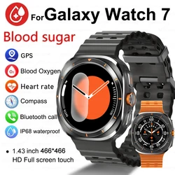 2024 neue Für Samsung Galaxy Uhr 7 Ultra GPS Track Smart Uhr Männer AMOLED Immer Anzeige Uhr NFC 4GB Speicher smartwatches Frauen