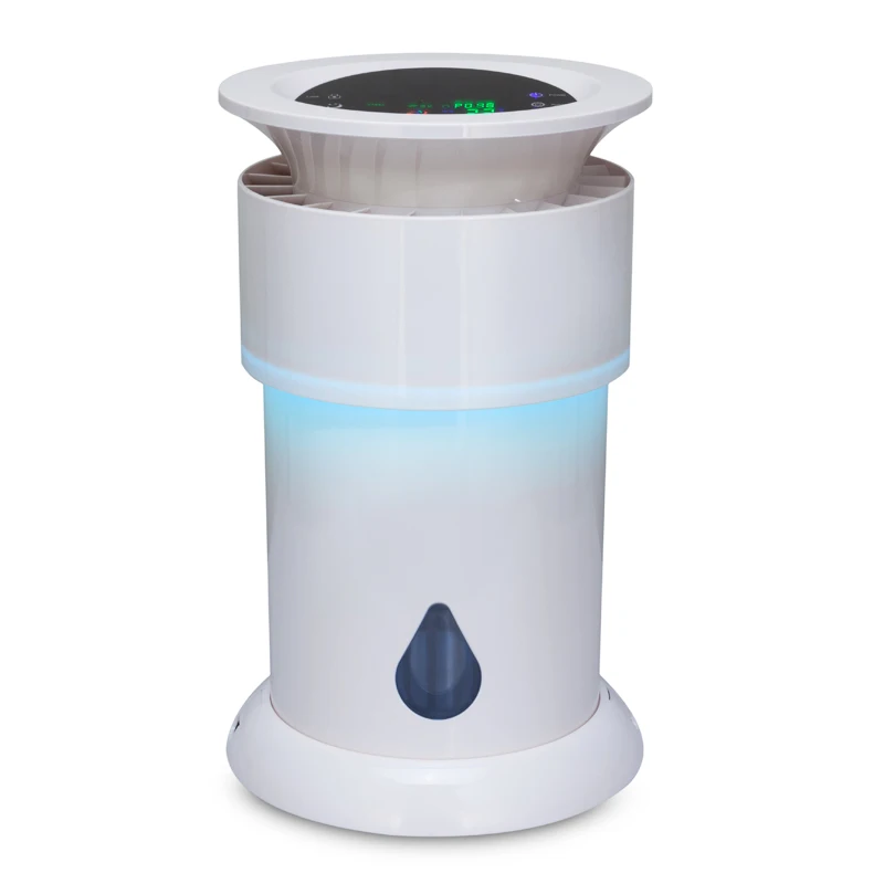 

Intelligent air purifier with water washing and HEPA composite filter screen for home, office, bedroom, hotel