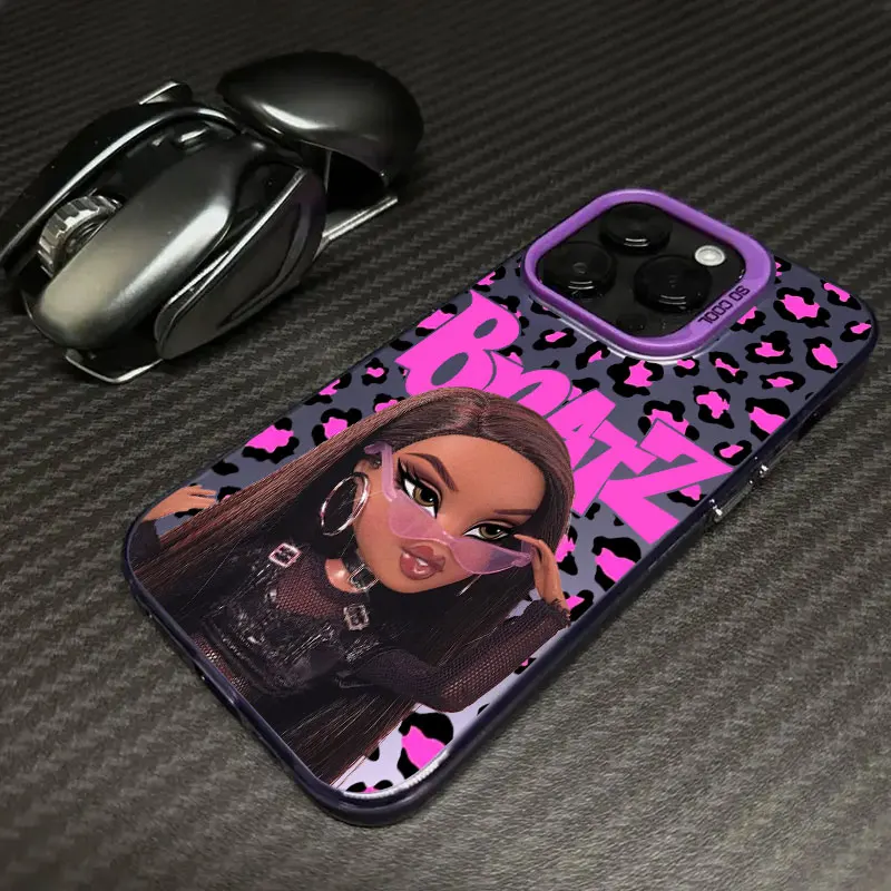 الوردي Bratzs دمى كوكه قضية الهاتف ل Xiaomi Redmi 15 15C 14C 13C 12C 10 A1 A2 A3 A5 9T 9A K60 4G 5G مكافحة سقوط ماتي الغطاء الخلفي #5