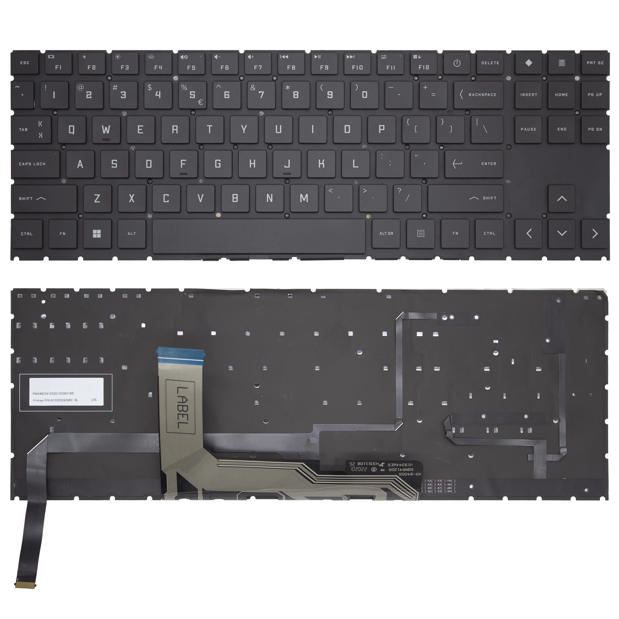 Imagem -05 - Teclado Portátil Original com Retroiluminação Rgb hp Omen 15-ek 15-en 16-b 16-k 16-u Tpn-q236 Tpn-q265 Tpn-q280 Novo