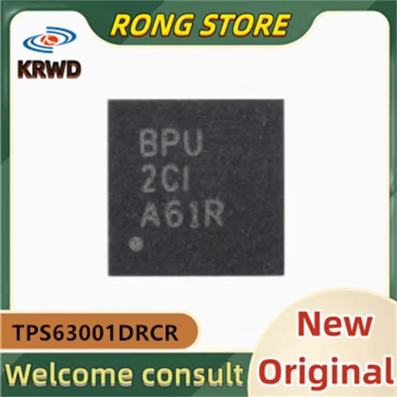 (5 PCS) BPU Novo e Original Chip IC TPS63001DRCR TPS63001 63001 QFN-10