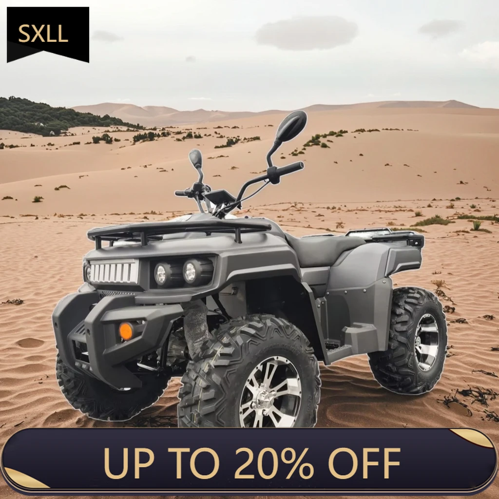 Фото Электрический квадроцикл SXLL для взрослых, 5000 Вт, 72 В, 92.4 Ач, 4x4, 12-дюймовые шины, литиевая батарея, гидравлические дисковые тормоза, автоматическая коробка передач
