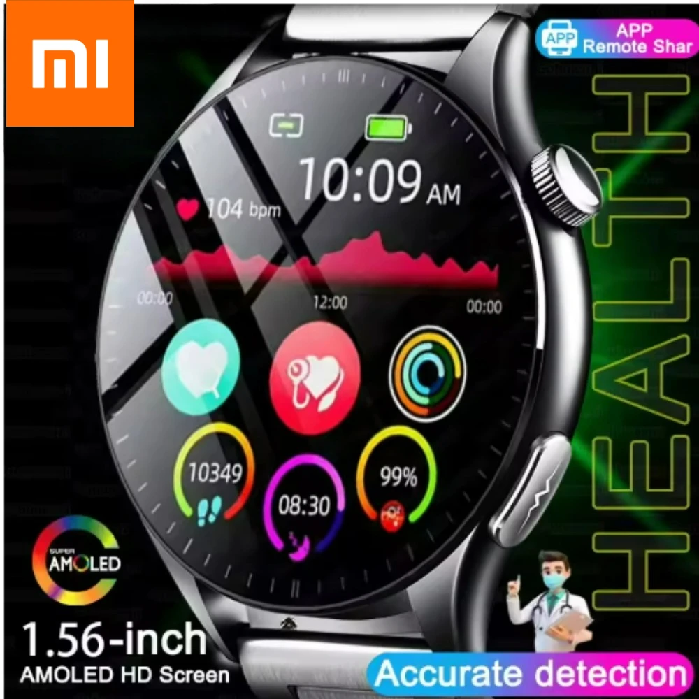 

XIAOMI 2026 New ECG+PPG Smartwatch Precise Uric Acid Blood Lipids Pressure Body Analysis Smart Watch Men BT Call NFC Watches